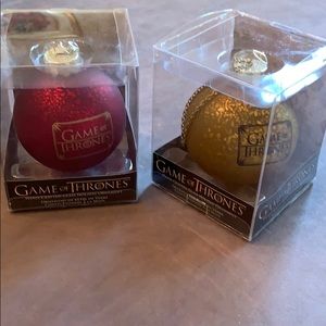 COPY - Two Game of Thrones Glass Ornaments